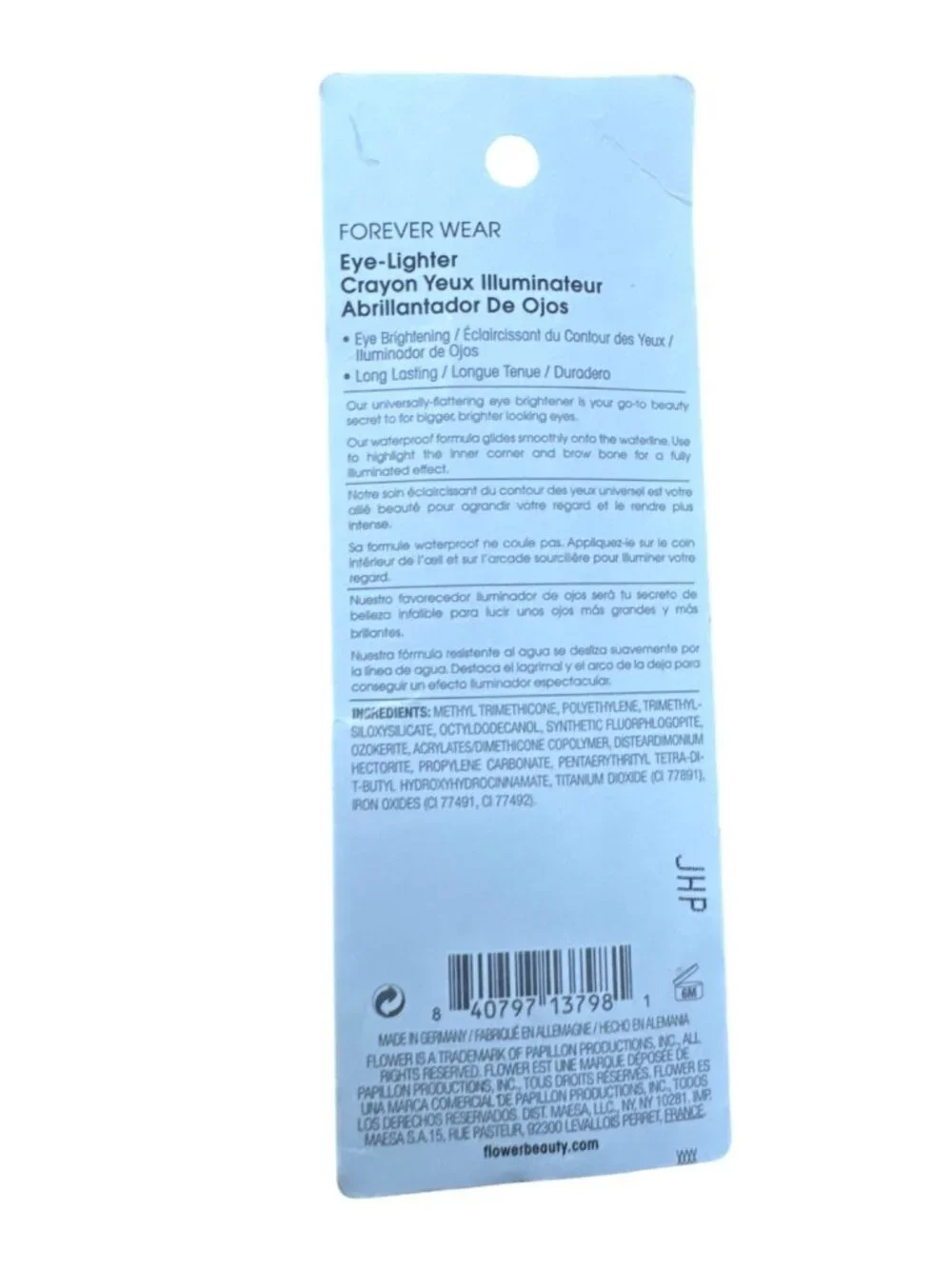 Flower Forever Wear Moonstone Eye Lighter Crayon NWB .01 fl oz